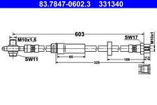 ATE 2x Bremsschlauch 83.7847-0602.3/2x M10x1,5 für VW PASSAT B6 Variant 3C5 3C2