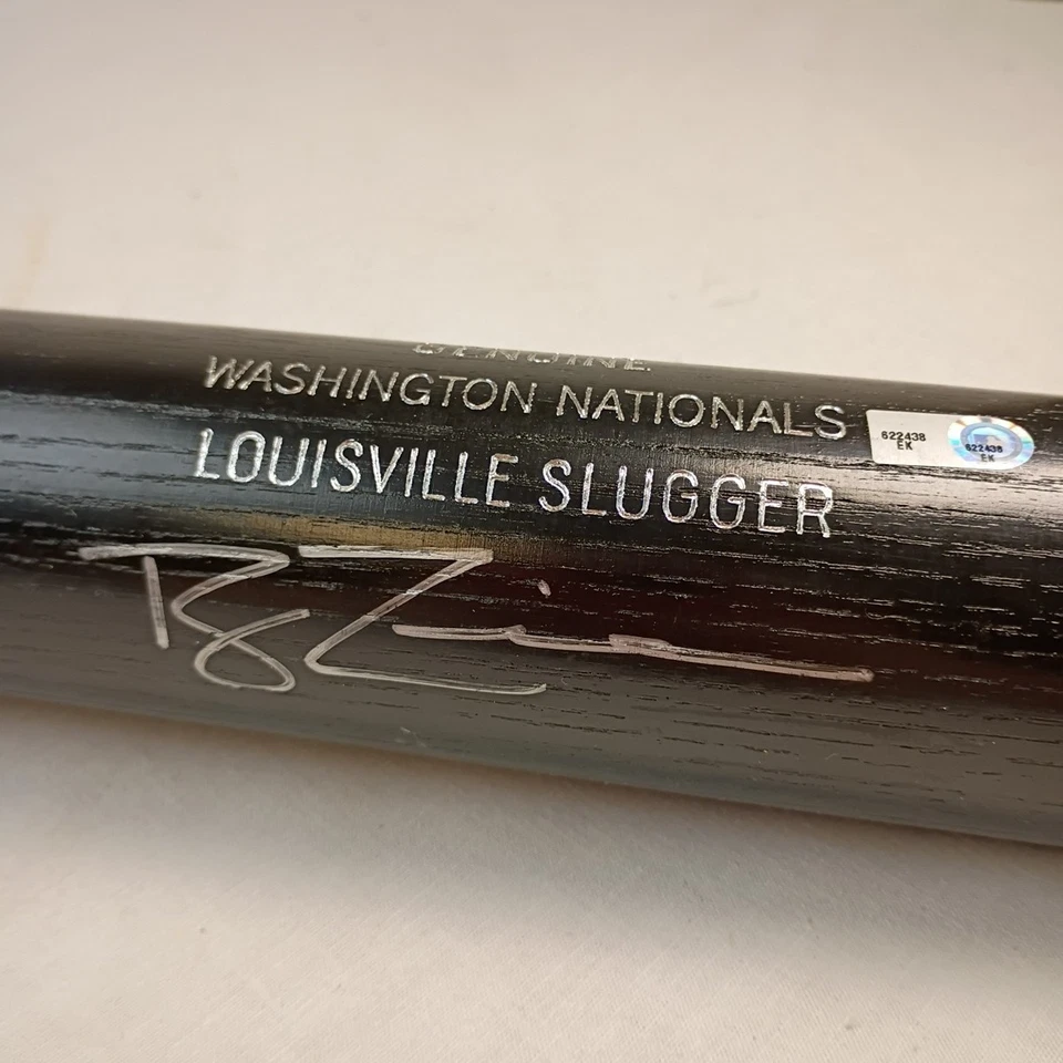 Ryan Zimmerman Firmado Nacionales de Washington Genuino Louisville Slugger MLB Foto 4 de 4