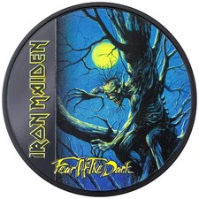 2022 Iron Maiden Fear of the Dark Silver Coin - Cook Islands - 1 oz BP in Color
