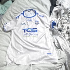 Azzurri Sport Waterford GAA Gaelic Football Jersey White Blue Polyester Durable