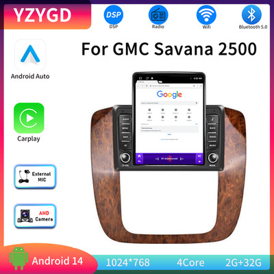 For GMC Savana 2500 9.7'' Android Car Stereo Radio Carplay GPS WIFI Navi 2G+32G