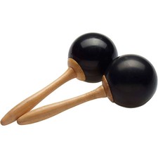 Stagg Traditional Fibre Maracas Black