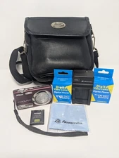 Nikon Digital Camera Coolpix S220 Bundle 10MP Plum Tested W/ New Batteries