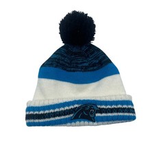 Carolina Panthers NFL Beanie Winter Hat Blue White Youth Kids