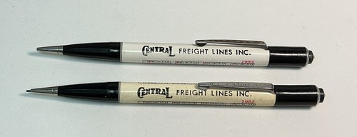 2 Vintage Central Freight Lines Inc 1982 & 1983 Calendar Mechanical Pencils