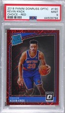 2018-19 Donruss Optic Rated Rookie Choice Red Prizm 66/88 Kevin Knox PSA 9 00bq