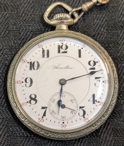 Antique Railroad Grade Pocket Watch - 1913 Hamilton Watch Co. #992, 21 Jewels