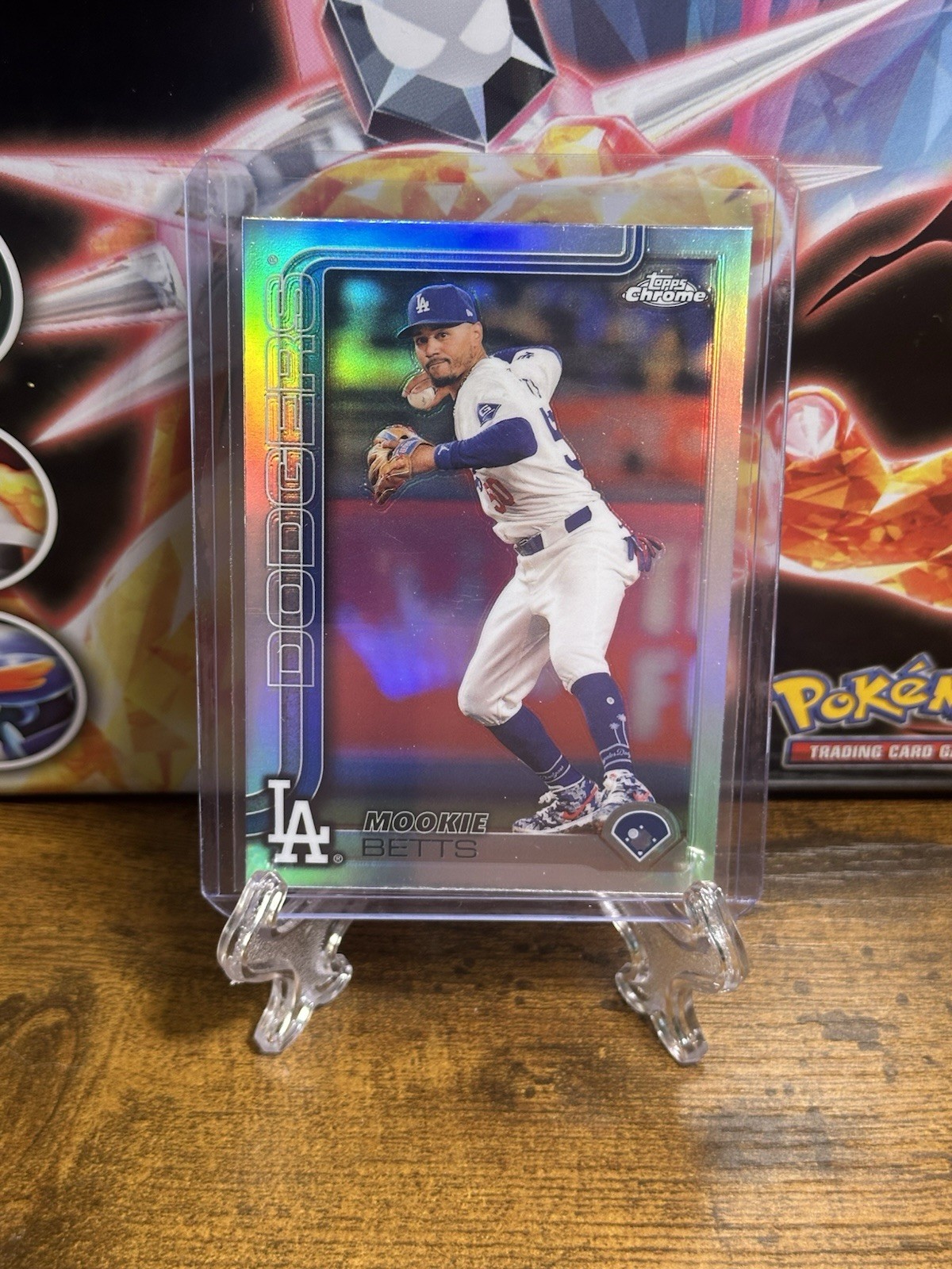 Mookie Betts 2025 Topps Chrome #50 Refractor LA DODGERS