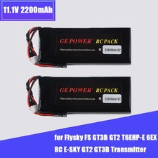 11.1V 2200mah 8C Lipo Battery for Flysky GT2 GT3B 6EX WFT06A T6EHP-E RC Transmit
