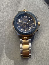 Versace Versus Men’s Watch Chronograph Stainless Steel Wristwatch New Battery