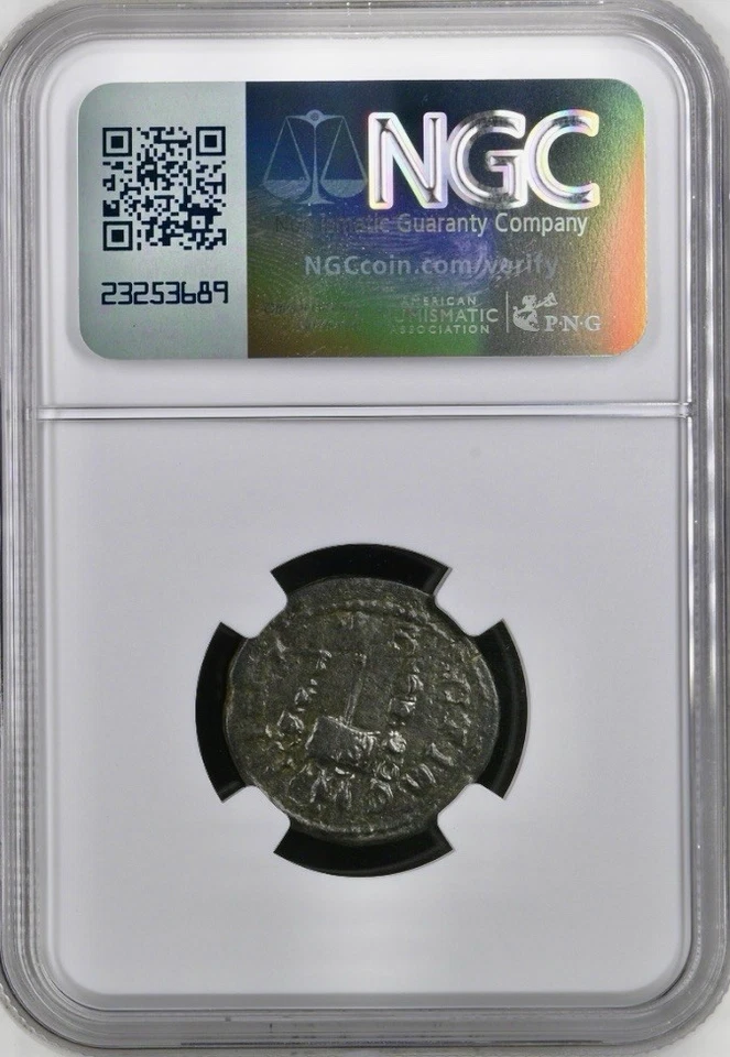 Bonita moneda romana Emperador Volusiano elección graduada NGC muy fina genuina 251-253AD Foto 2 de 4