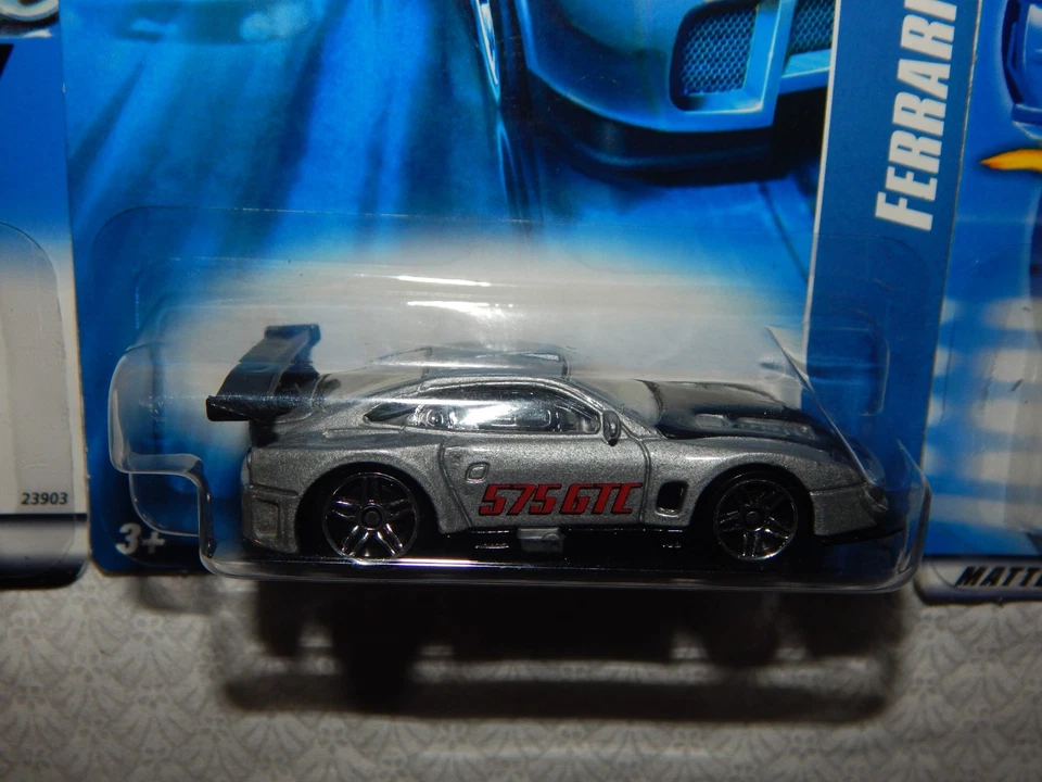Coches Ferrari Hot Wheels ~ Lote de 5 diferentes ~ plata y gris ~ NUEVO Foto 4 de 4