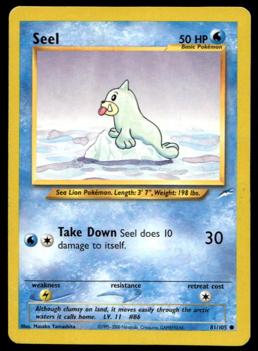 Pokemon Neo Destiny #081/105 Seel Common