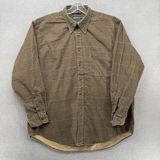 Nautica Mens Plaid Button Down Shirt XL Long Sleeve Cotton Casual Work