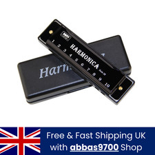 East top Harmonica Diatonic Blues Harmonica Key of C 10 Holes Harp Mouth Organ