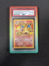 PSA 10 Charizard Celebrazioni Classico 4/102 Holo Set Base Carta Pokemon 2021