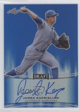 2015 Leaf Metal Draft Blue Prismatic 33/50 James Kaprielian #BA-JK1 Auto a2v