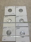 Lot of 6 • 1917-1937 Mercury Dimes • 90% silver
