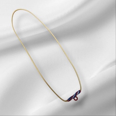 Thai Buddha Amulet Pendant Yellow National Flag Necklace Rope 1 hook 24''