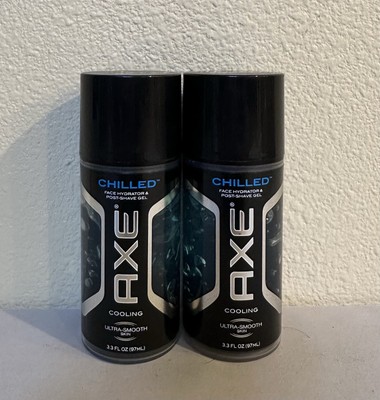 2x Axe Chilled Face Hydrator & Post-Shave Gel Cooling Ultra-Smooth Skin 3.3 Oz.