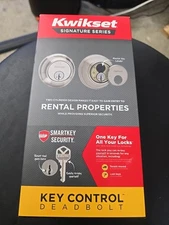 Kwikset Key Control Deadbolt with SmartKey Security Satin Nickel 98160-009