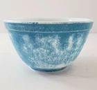 Vintage Pyrex Blue Small Mixing Nesting Bowl 1 1/12 PT 407 Made In USA Blue