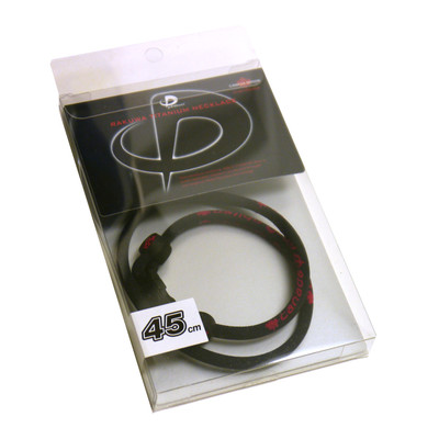 PHITEN Canadian Edition Necklace New In Box AUTHENTIC Red Black 18'' US