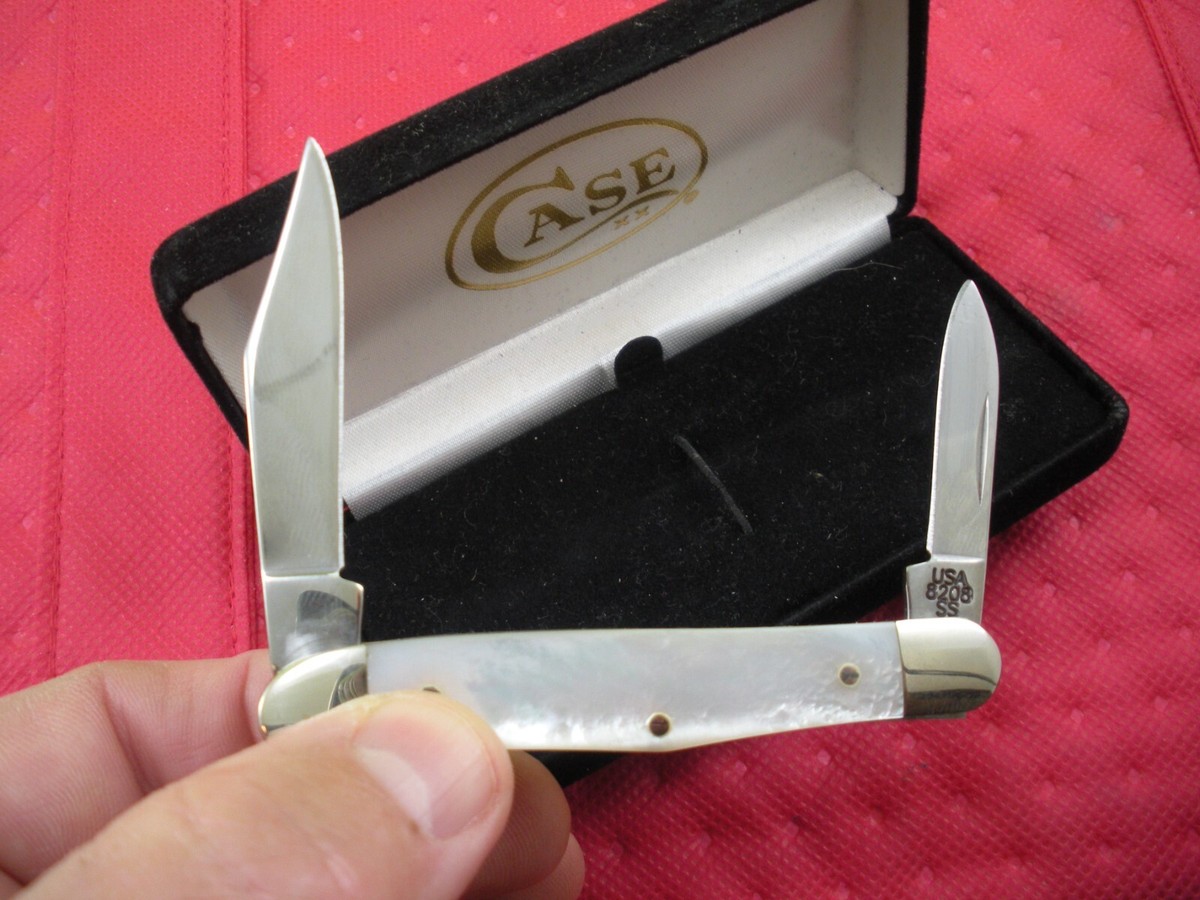 CASE MOP PEARL HALF WHITTLER KNIFE NEVER USED IN BOX # 8208 SS | eBay