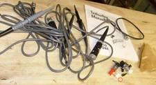 Tektronix     P6010    Probe Pair    10X  + 010-123 +  EXTRAS + BOOKLET  453 lot