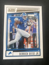 2022 Panini Score Football #376 Derrick Deese Jr. Rookie Card Detroit Lions