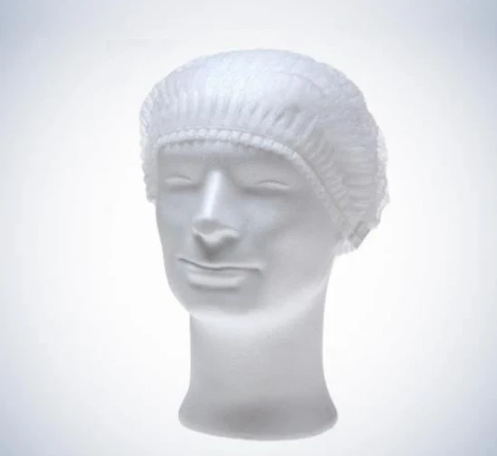 AMPRI Med Comfort Eco-Plus Klipphauben Baretthauben weiß 100 Stück Haarnetze Ø 51 cm