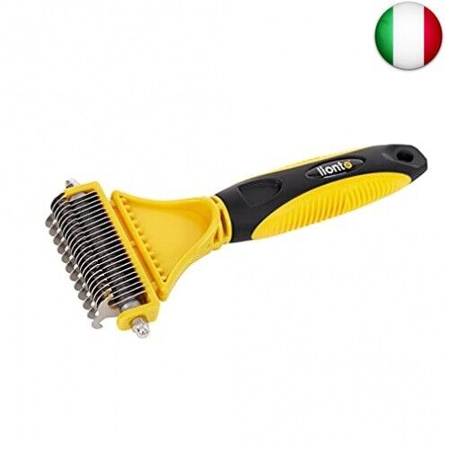lionto Spazzola per Cani Rastrello per Sottopelo Pettine per Cani Spazzola per - Foto 1 di 5
