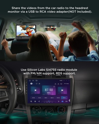 CAM+OBD+DVR+10.1" ANDROID 13 DOUBLE 2 DIN CAR STEREO RADIO Navigation CarPlay FM - Picture 11 of 19