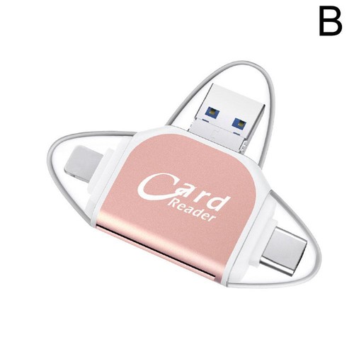 2025 NEW Multi Port 4 in 1 Universal Card Reader, Portable Memory Card Reader N - Photo 14/15