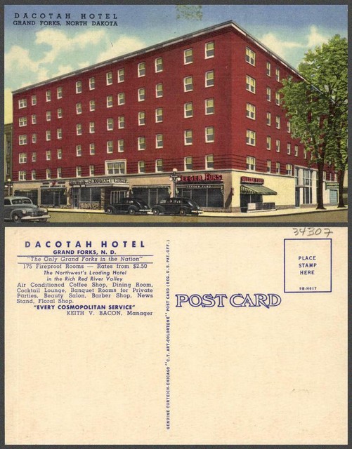 NORTH DAKOTA Grand Forks shop hotel dining VINTAGE POSTCARD eBay