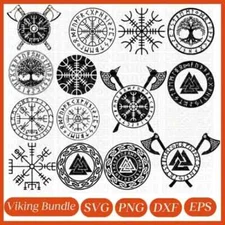 Beautiful Svg Png files, Lasor Cutting files Vegvisir Svg, Viking Compass dxf