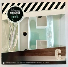 Heidi Swapp 4" MARQUEE LOVE LETTER C LED Light up letters string kit Wall Decor