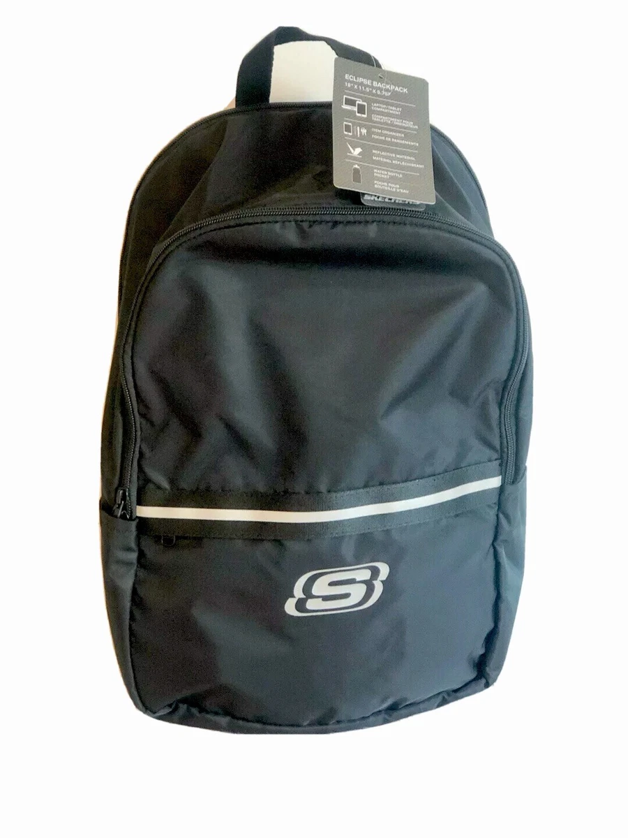 SKECHERS ECLIPSE BACKPACK LAPTOP SCHOOL BAG ORGANIZER POCKETS LIGHT WEIGHT