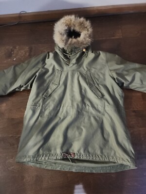 Vintage 1940s WW2 WWII US Army Military Pile Field Parka Liner 