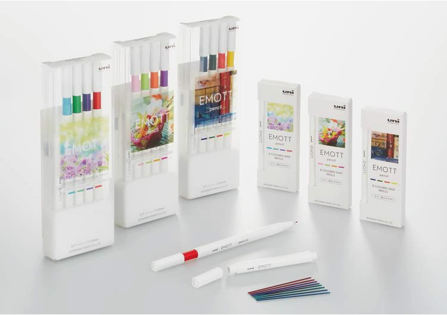 Mitsubishi Pencil Color Lead Pencil EMOTT Pencil 0.9mm No.2 TROPICAL COLOR