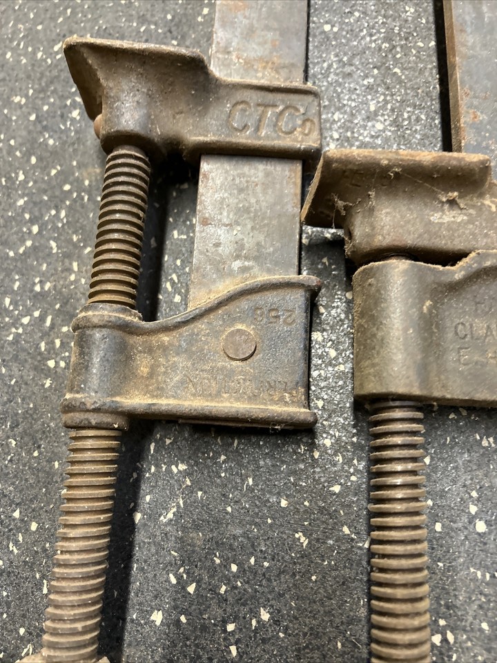 (2)72” Bar Clamps Cincinnati Tool Co. HARGRAVE & Hartford Clamp Co. eBay