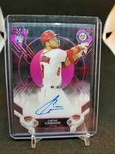 Carter Kieboom 2019 Topps High Tek Rookie PINK Autograph SSP /75 Nationals 