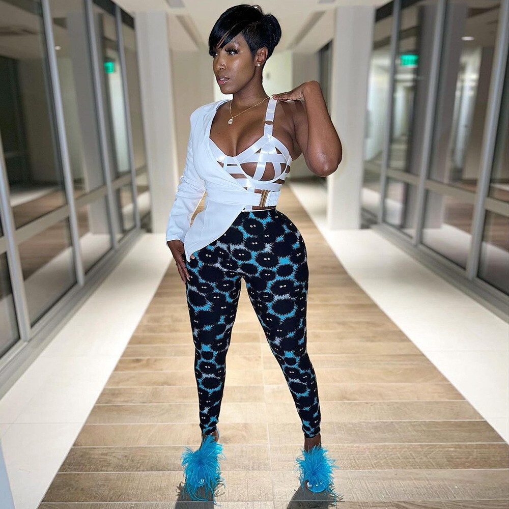 Casual Milk Silk Printed Leggings for Everyday Comfort and Style