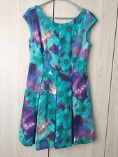 Eliza J Print Fit & Flare Floral Summer Dress Cute & Chic Size 6 