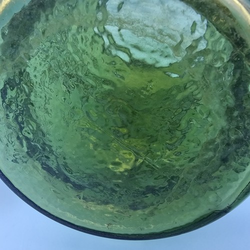 Vintage Anchor Hocking Green Flowering Daisy Pitcher And 4 Glasses - Picture 7 of 10