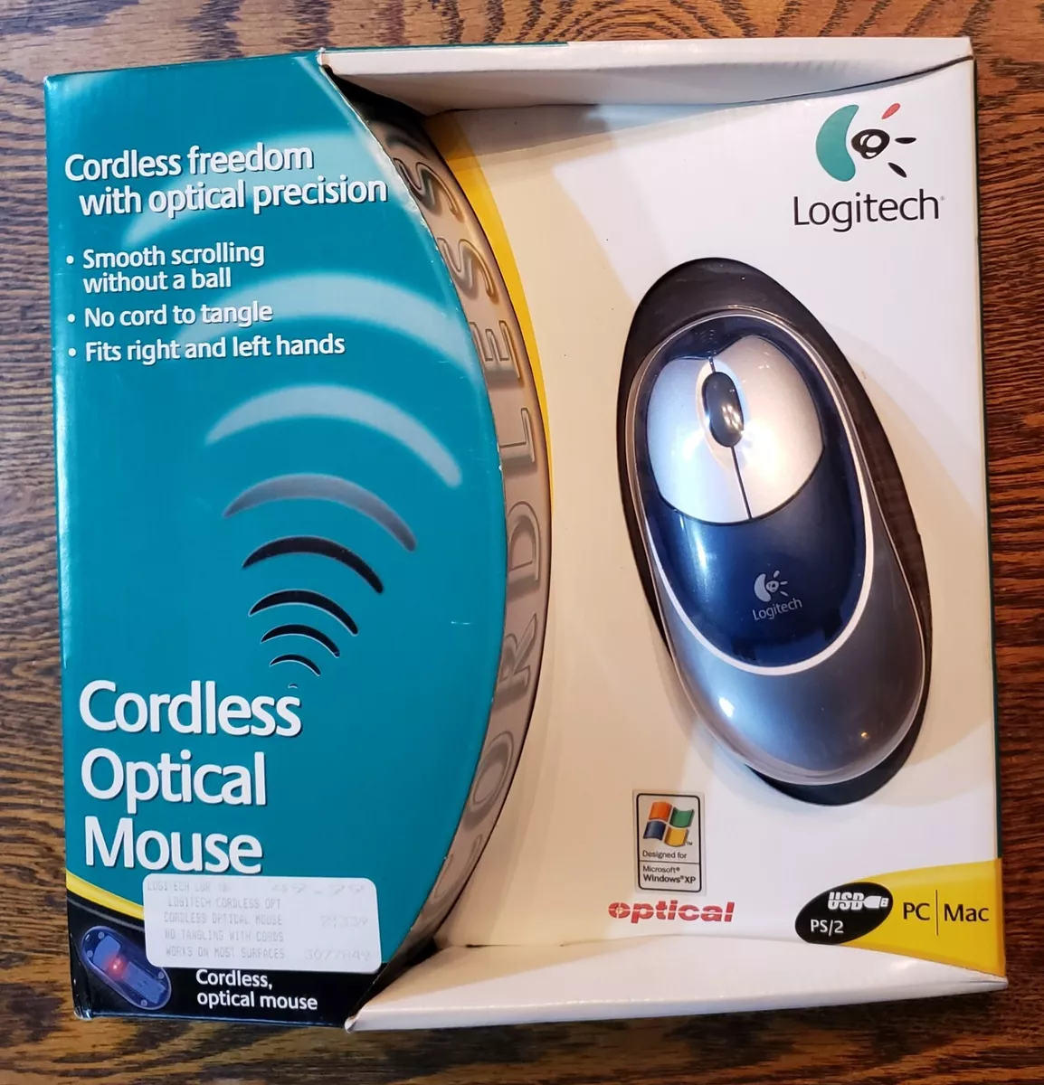 Logitech Cordless Optical Mouse - PS2 or USB for PC / MAC - 930616-0403 - NEW | eBay