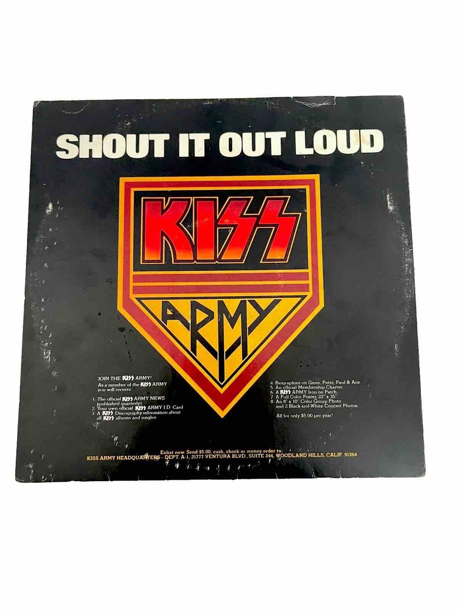 KISS - Shout It Out Loud ARMY Casablanca NBLP 7025 Record