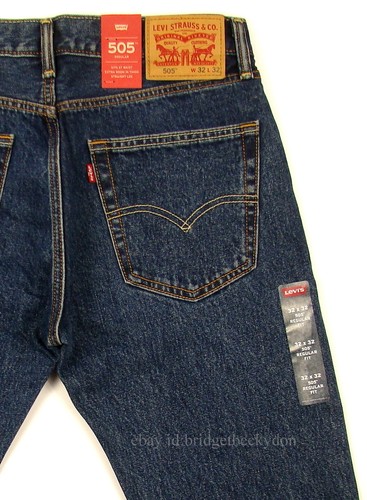 Levis 505 Jeans New Mens Regular Fit Straight Leg 29 30 31 32 33 34 36 38 40 42 - Picture 19 of 77