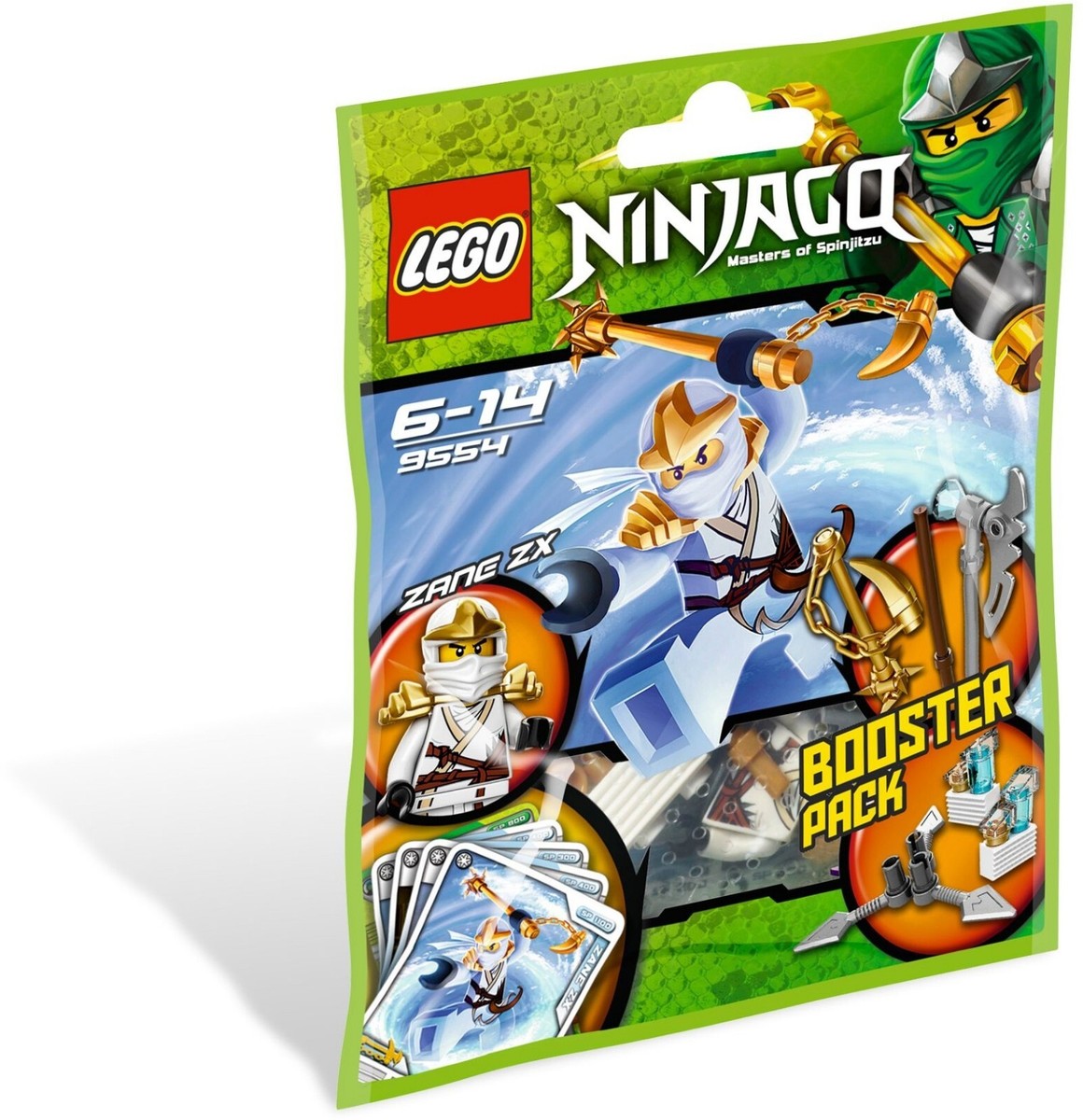 LEGO NINJAGO 9554 Zane ZX BOOSTER PACK, New and Factory Sealed LEGO NINJAGO 9554 Zane ZX BOOSTER PACK, New and Factory Sealed