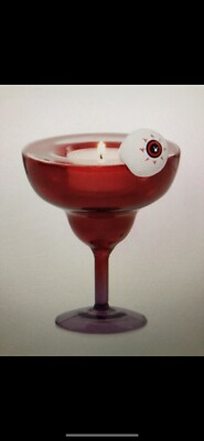 Yankee Candle ~ Spooky Party Martini Tealight Candle Holder  ~ Halloween Eyeball